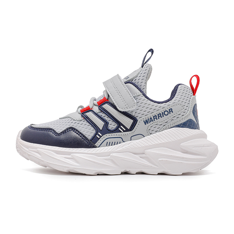 Warrior Противоскользящие Дышащие Низкие Детские Беговые Кроссовки, Серый/Синий 
Warrior Противоскользящие Дышащие Низкие Детские Беговые Кроссовки, Серый/Синий