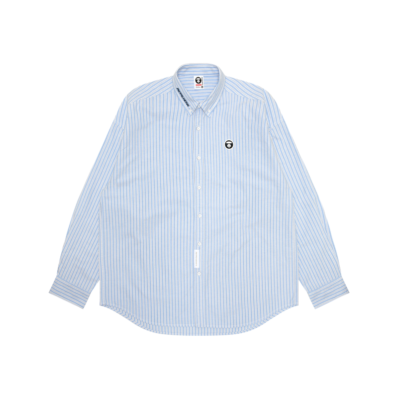 Рубашка с нашивкой логотипа A Bathing APE и полосками Aape, синий
Рубашка с нашивкой логотипа A Bathing APE и полосками Aape, синий