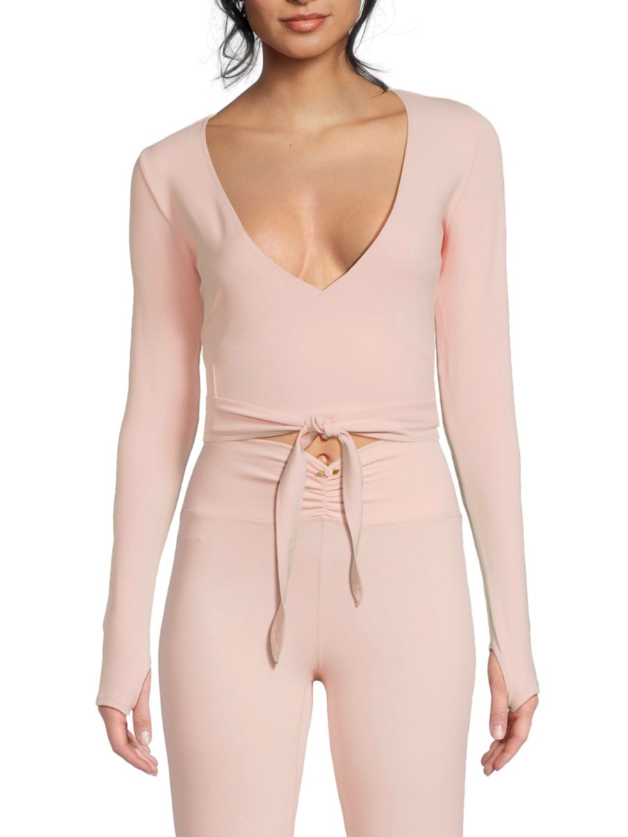 Топ с запахом и длинными рукавами WeWoreWhat, цвет Ballet Slipper
Топ с запахом и длинными рукавами WeWoreWhat, цвет Ballet Slipper