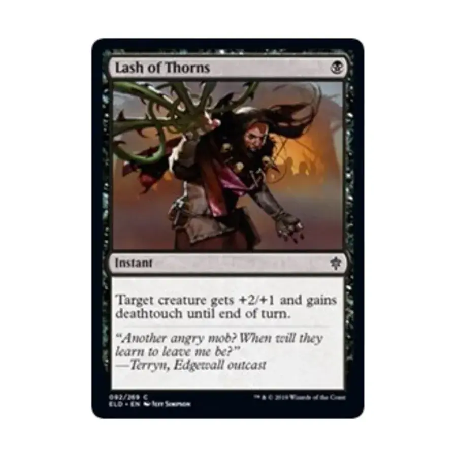 CCG Хлыст шипов (клавиша C), MTG - Throne of Eldraine
CCG Хлыст шипов (клавиша C), MTG - Throne of Eldraine