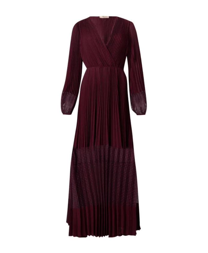 Длинное платье из плиссированного жоржета Twinset, красный
Длинное платье из плиссированного жоржета Twinset, красный