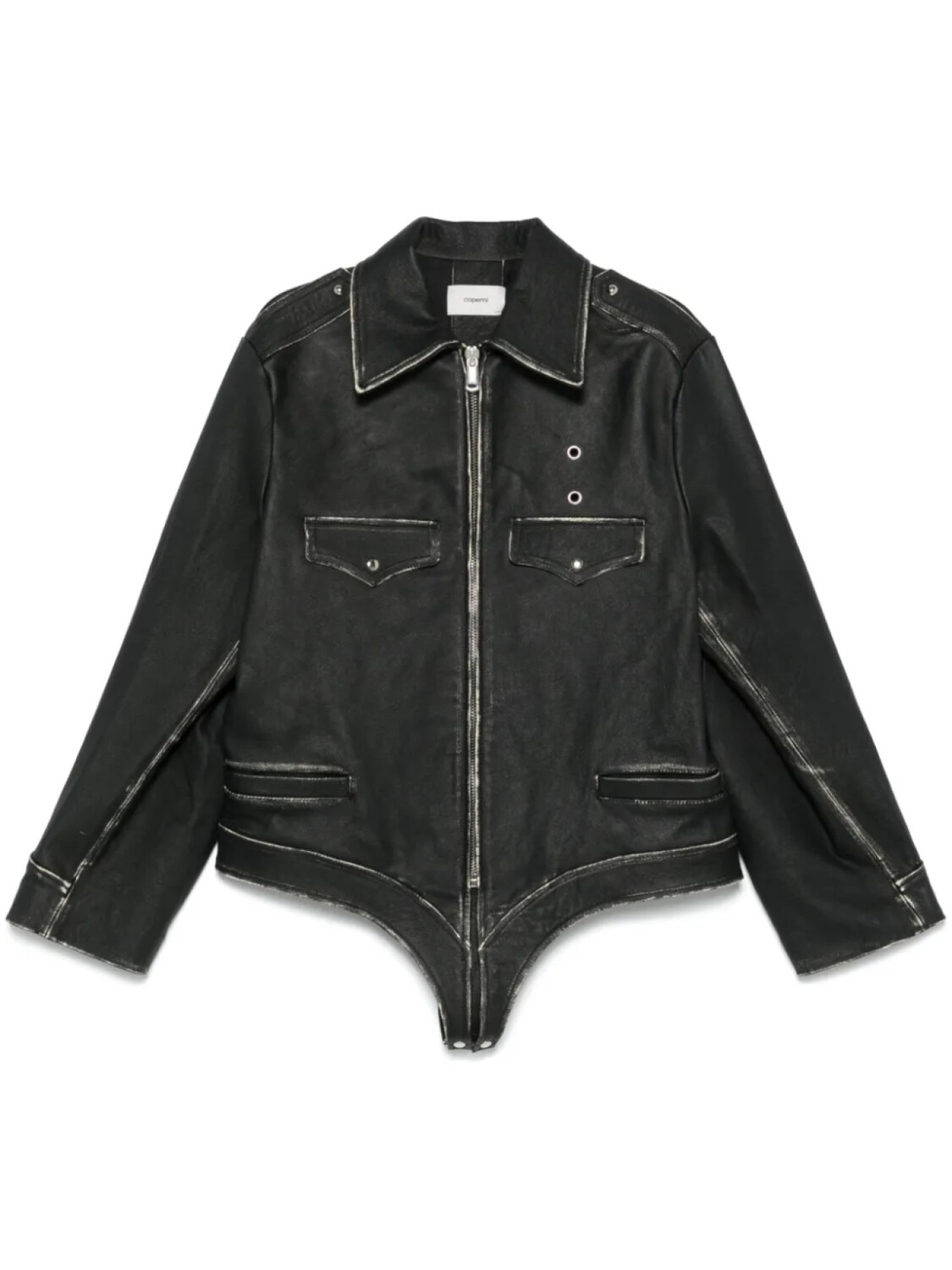 Coperni кожаная куртка, черный 
Coperni кожаная куртка, черный
