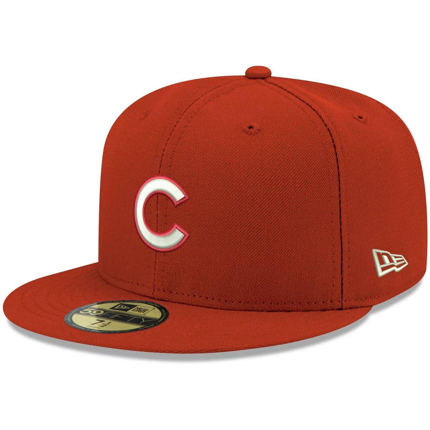 Мужская приталенная шляпа New Era Red Chicago Cubs с белым логотипом 59FIFTY
Мужская приталенная шляпа New Era Red Chicago Cubs с белым логотипом 59FIFTY