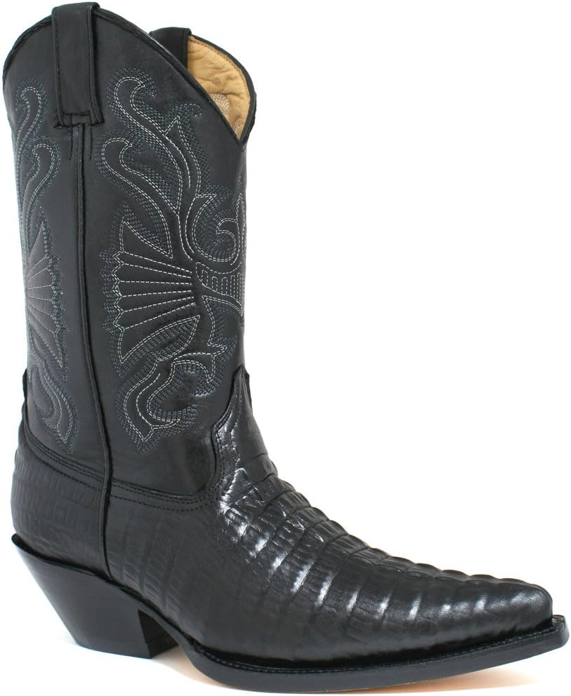 Мужские ковбойские танцевальные сапоги Grinders Carolina Croc, черный
Мужские ковбойские танцевальные сапоги Grinders Carolina Croc, черный