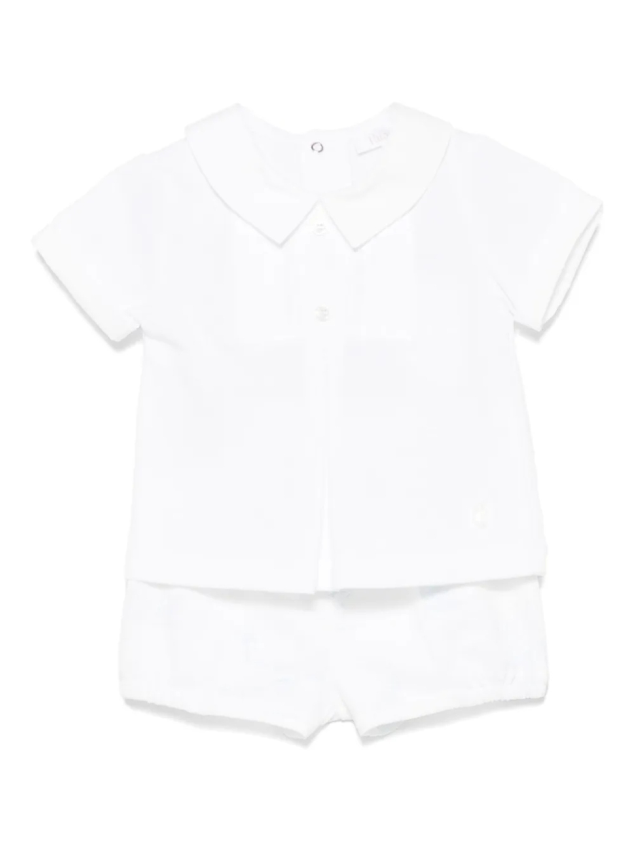 Комплект из рубашки поло и блумеров с принтом Patachou, белый
Комплект из рубашки поло и блумеров с принтом Patachou, белый