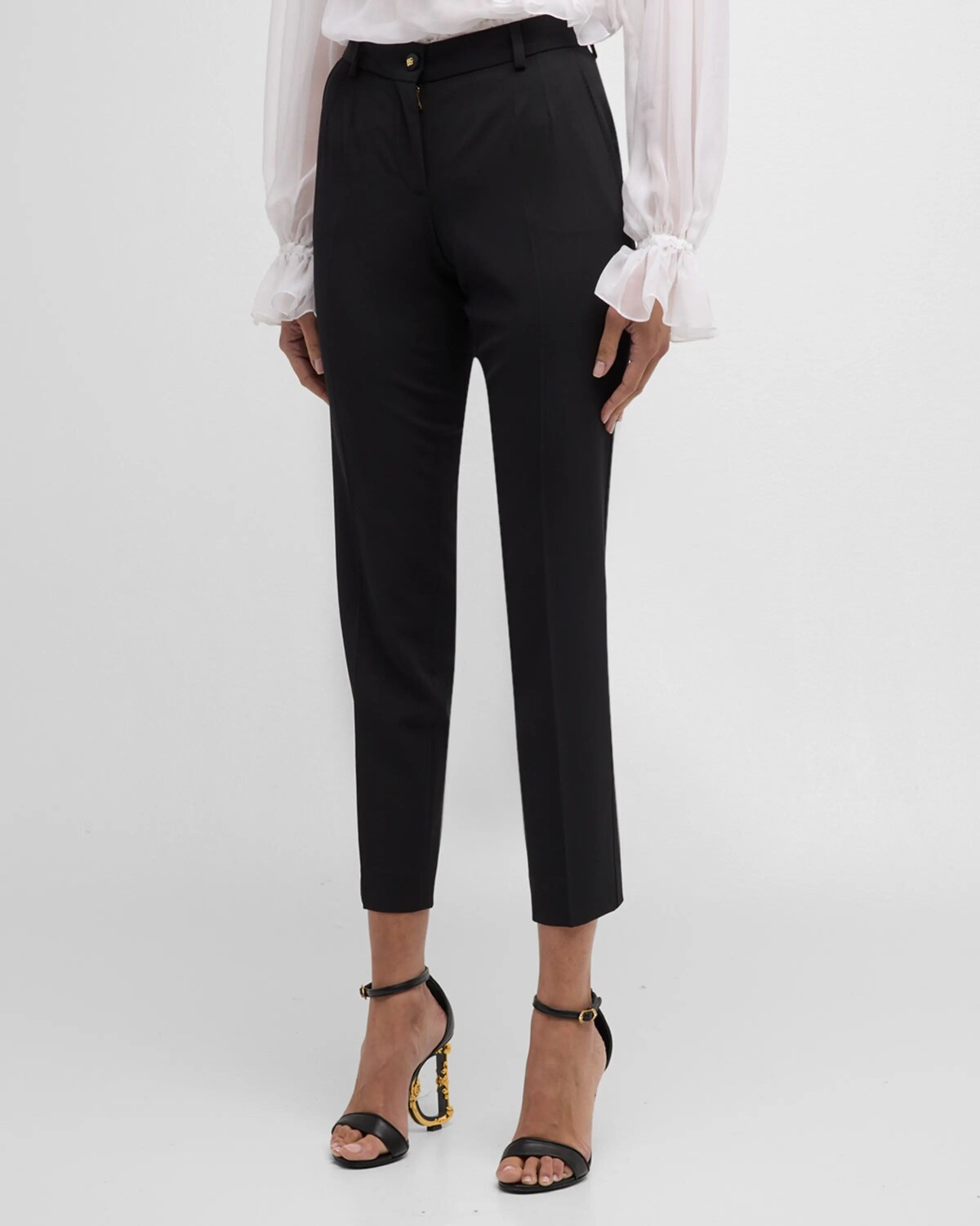 Брюки узкого кроя из крепа-стретч Tela Lana до щиколотки Dolce&Gabbana, цвет Black
Брюки узкого кроя из крепа-стретч Tela Lana до щиколотки Dolce&Gabbana, цвет Black