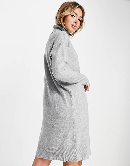Серое меланжевое платье-джемпер мини с высоким воротником Vero Moda, Серый, Серое меланжевое платье-джемпер мини с высоким воротником Vero Moda
Серое меланжевое платье-джемпер мини с высоким воротником Vero Moda, Серый, Серое меланжевое платье-джемпер мини с высоким воротником Vero Moda