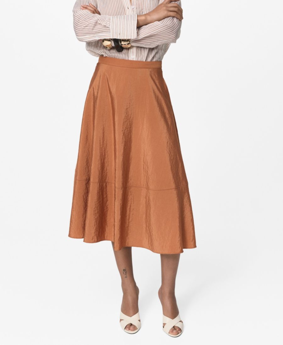 Женская атласная юбка миди MANGO, Caramel
Женская атласная юбка миди MANGO, Caramel