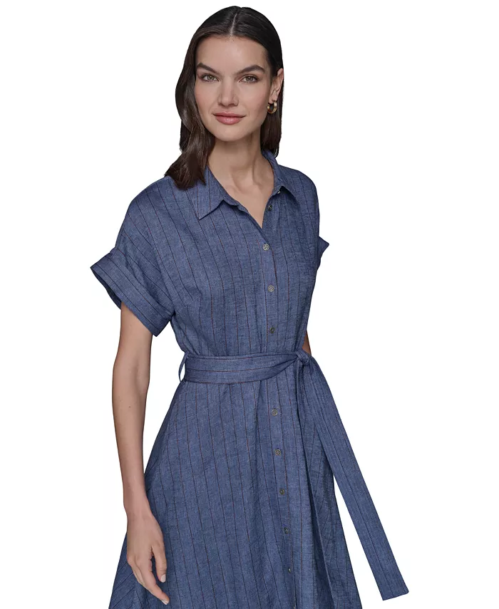 Женское миди-платье с поясом в полоску KARL LAGERFELD KARL LAGERFELD PARIS, синий
Женское миди-платье с поясом в полоску KARL LAGERFELD KARL LAGERFELD PARIS, синий