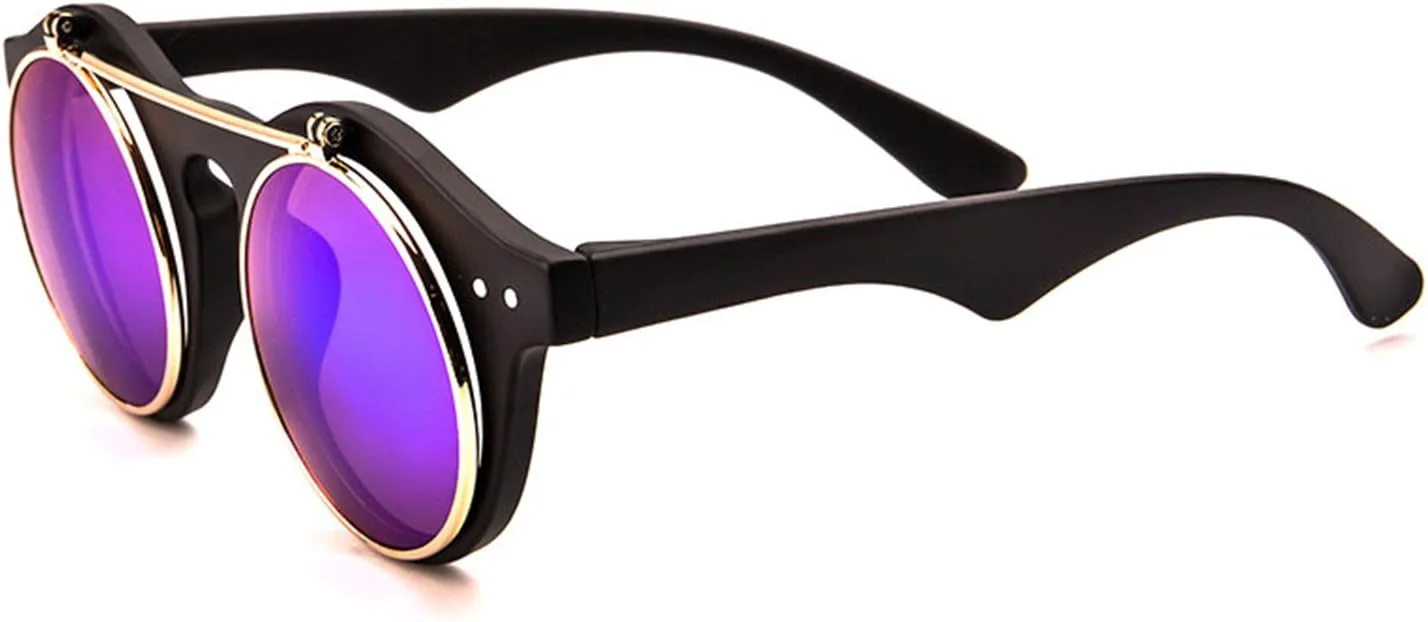 Классические маленькие ретро-солнцезащитные очки в стиле стимпанк с круглыми откидными линзами. Крутой ретро-стиль Newbee Fashion Sunglasses, Matte/Green
Классические маленькие ретро-солнцезащитные очки в стиле стимпанк с круглыми откидными линзами. Крутой ретро-стиль Newbee Fashion Sunglasses, Matte/Green