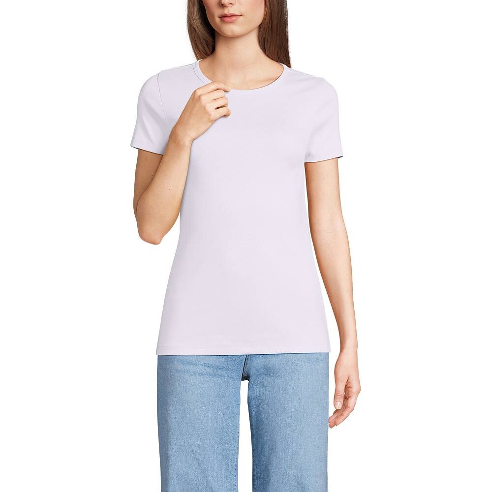 Хлопковая футболка с круглым вырезом Petite Lands' End, цвет Pale Lilac Frost
Хлопковая футболка с круглым вырезом Petite Lands' End, цвет Pale Lilac Frost