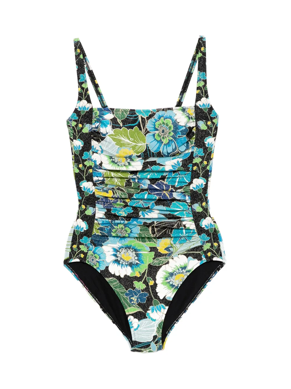 Купальник со сборками Johnny Was, черный 
Купальник со сборками Johnny Was, черный