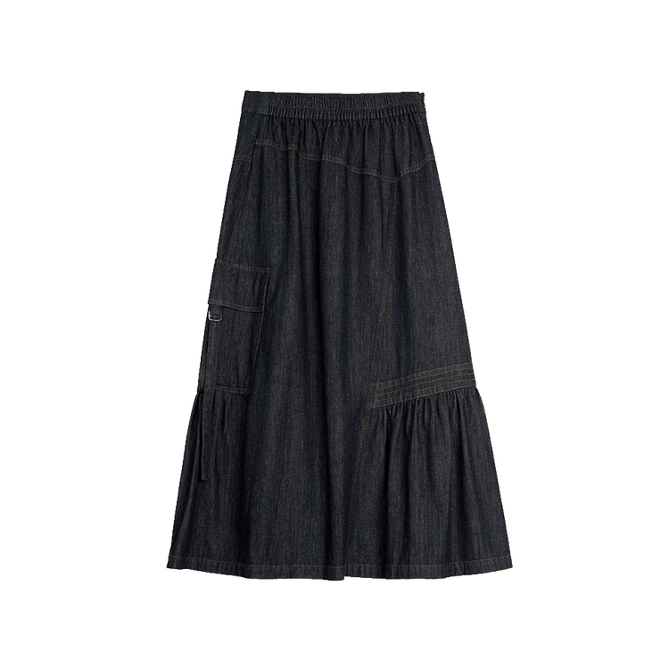 ELLE Джинсовая длинная юбка Women's Denim Black Moderate Mid Length A line
ELLE Джинсовая длинная юбка Women's Denim Black Moderate Mid Length A line