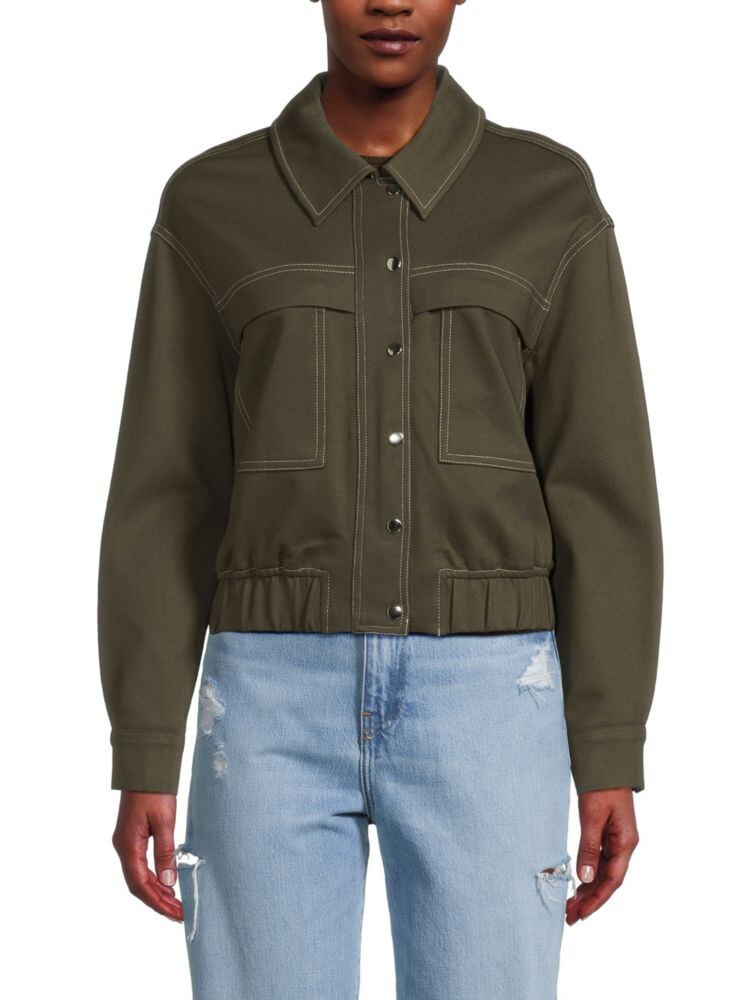 Трикотажная куртка практичного контрастного цвета Adrianna Papell, цвет Fatigue
Трикотажная куртка практичного контрастного цвета Adrianna Papell, цвет Fatigue