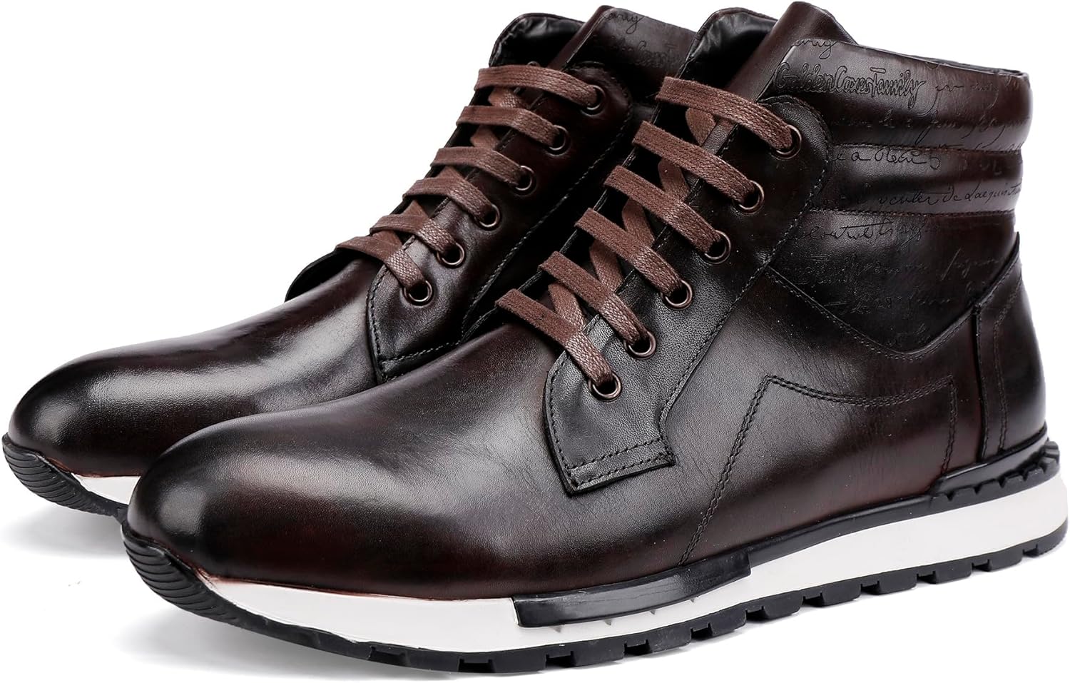 Мужские кожаные ботинки на шнуровке, модные повседневные высокие кроссовки-чукка, повседневная деловая обувь для мужчин Generic, Coffee
Мужские кожаные ботинки на шнуровке, модные повседневные высокие кроссовки-чукка, повседневная деловая обувь для мужчин Generic, Coffee