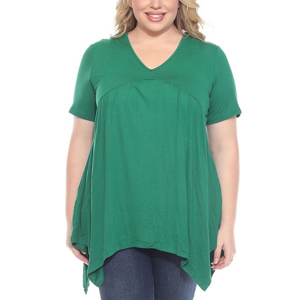 Топ-туника с короткими рукавами и карманами, Plus size Wm Fashion, Green
Топ-туника с короткими рукавами и карманами, Plus size Wm Fashion, Green