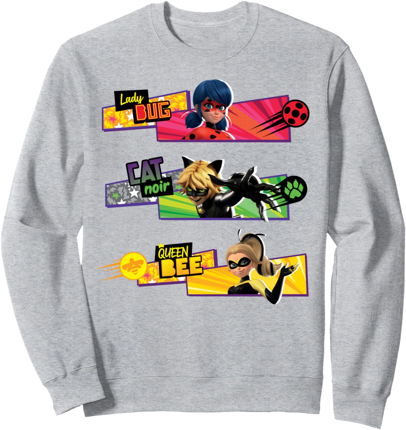 Толстовка с изображением божьей коровки из коллекции Miraculous Collection Королева пчел, серый
Толстовка с изображением божьей коровки из коллекции Miraculous Collection Королева пчел, серый