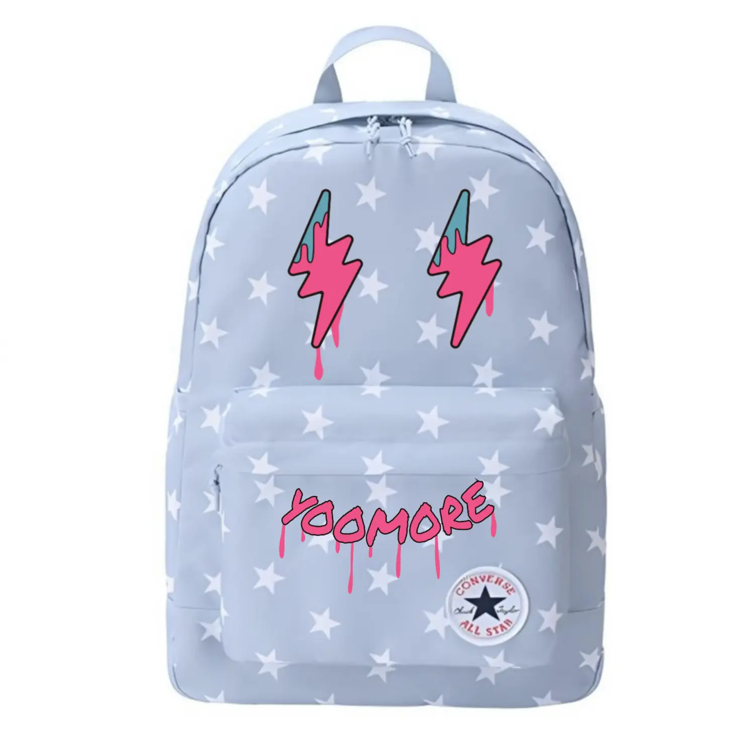 Converse Полиэстеровый рюкзак среднего размера унисекс светло-дымчато-голубой, Smiley Face
Converse Полиэстеровый рюкзак среднего размера унисекс светло-дымчато-голубой, Smiley Face