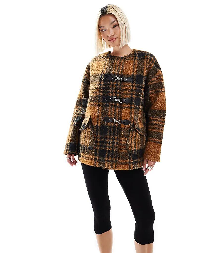 Пальто в клетку с букле-застежкой-кнопкой в оранжево-синем цвете Native Youth, Оранжевый, Пальто в клетку с букле-застежкой-кнопкой в оранжево-синем цвете Native Youth
Пальто в клетку с букле-застежкой-кнопкой в оранжево-синем цвете Native Youth, Оранжевый, Пальто в клетку с букле-застежкой-кнопкой в оранжево-синем цвете Native Youth