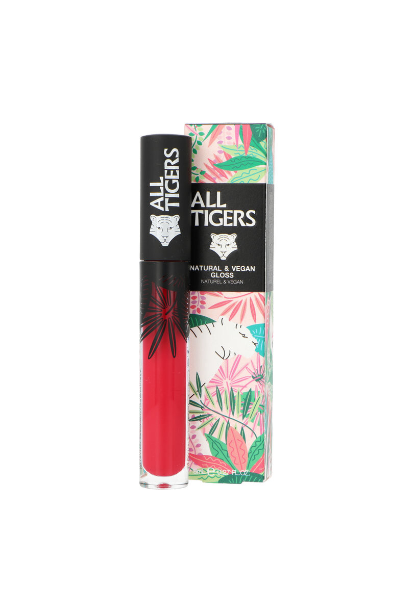 All Tigers, Natural & Vegan Gloss 801 Live With Passion, губная помада, 8 мл
All Tigers, Natural & Vegan Gloss 801 Live With Passion, губная помада, 8 мл