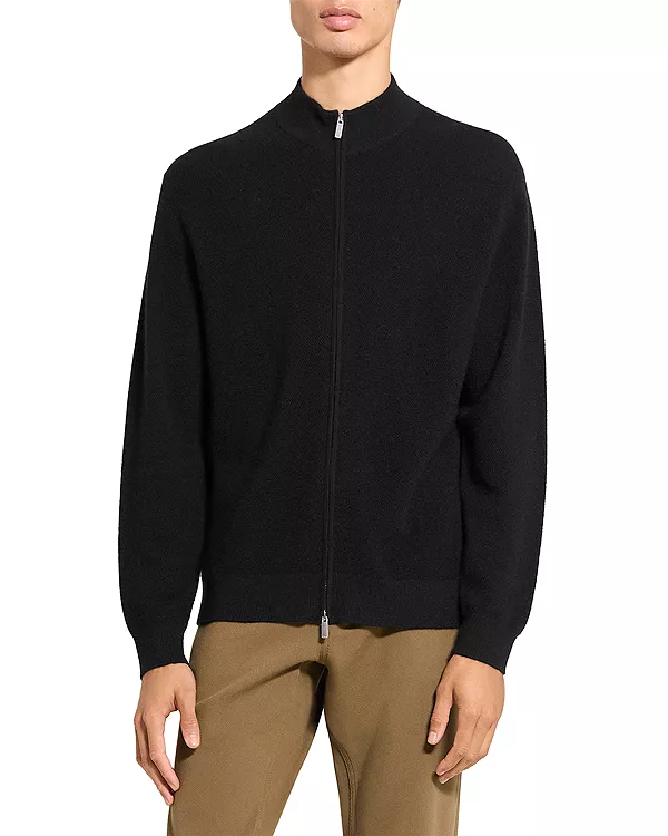 Кашемировый свитер на молнии Theory, черный
Кашемировый свитер на молнии Theory, черный