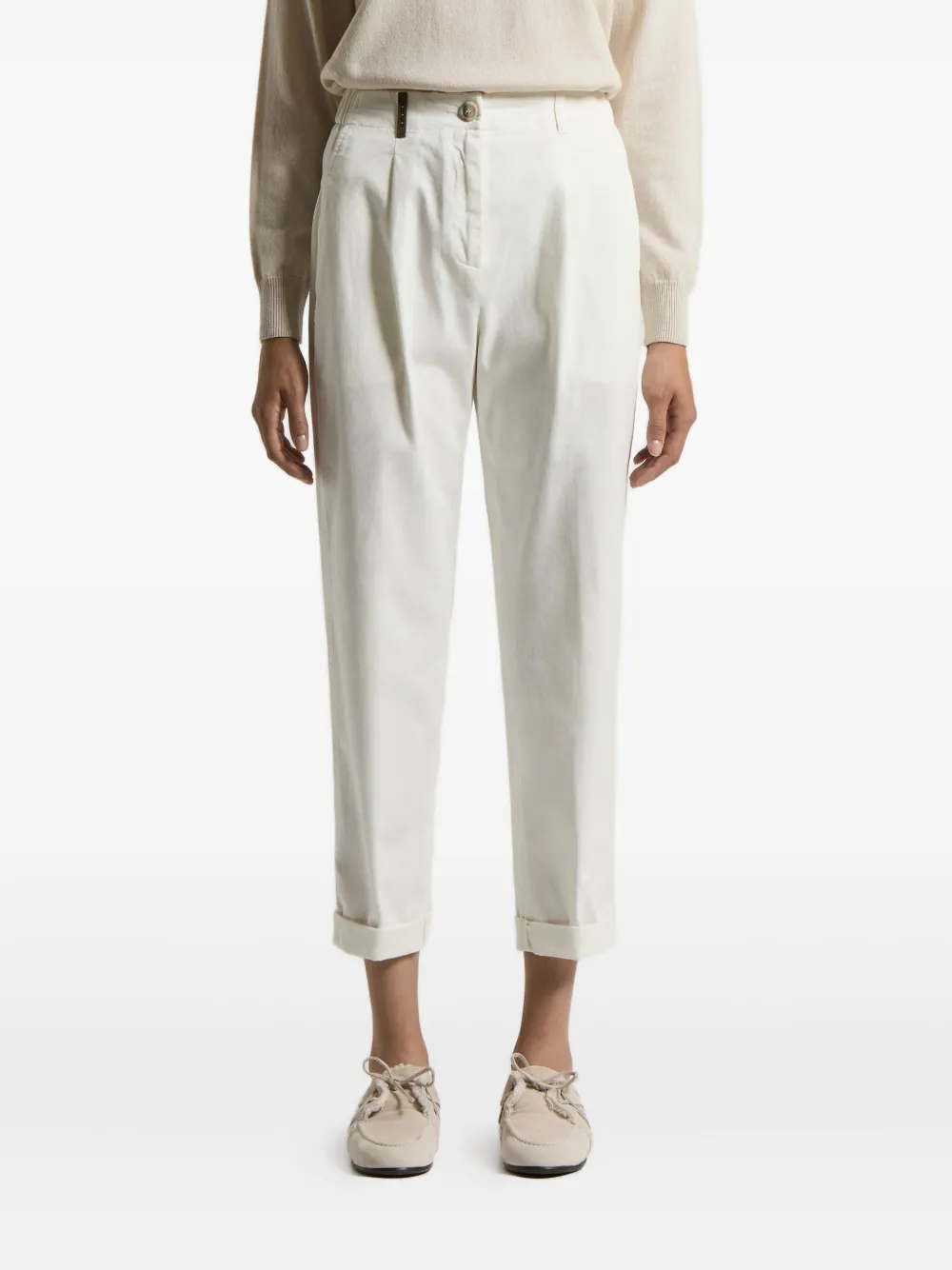 Брюки с эластичным поясом Peserico, белый
Брюки с эластичным поясом Peserico, белый