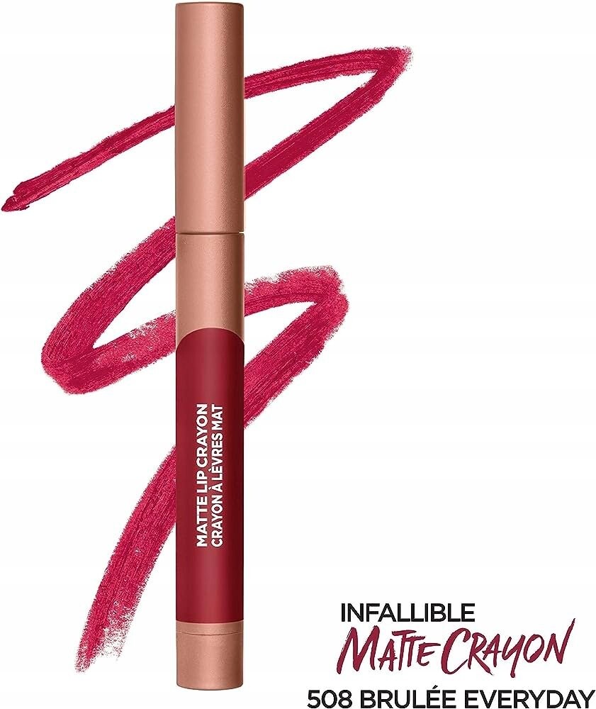 L'oreal Paris, Губная помада, матовый карандаш для губ, оттенок 508 Brulee Everyd
L'oreal Paris, Губная помада, матовый карандаш для губ, оттенок 508 Brulee Everyd