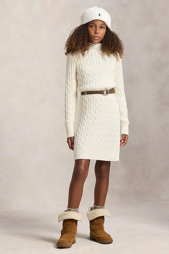 Детское хлопковое платье Polo Ralph Lauren, бежевый
Детское хлопковое платье Polo Ralph Lauren, бежевый