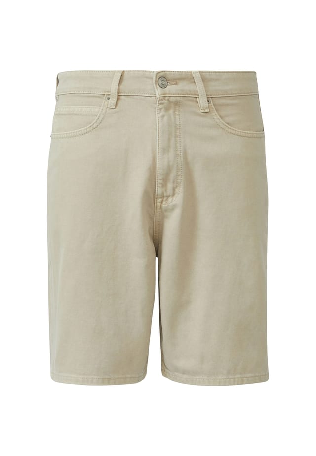 Шорты-Бермуды из хлопкового денима Qs, коричневый
Шорты-Бермуды из хлопкового денима Qs, коричневый