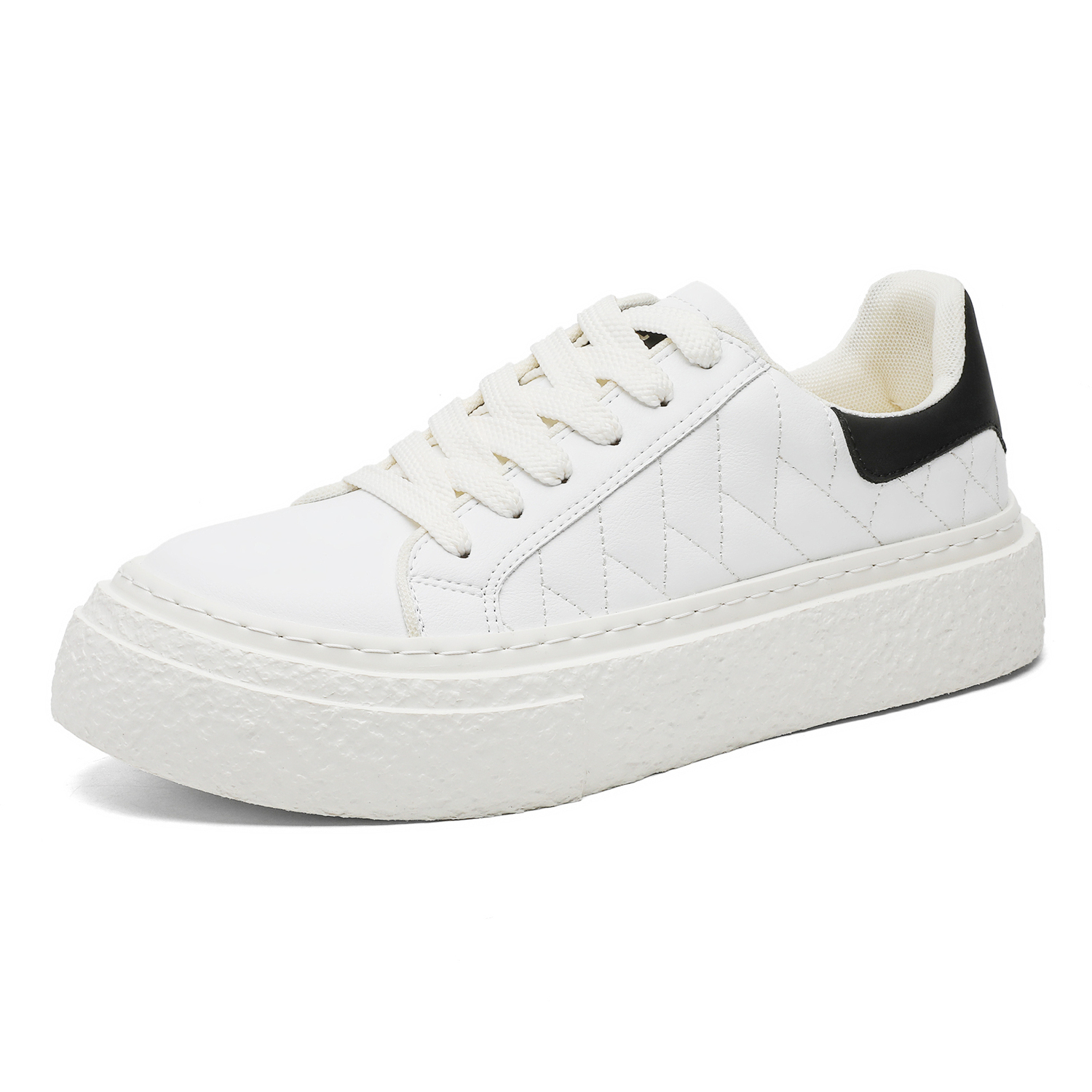 MUYI Мужские низкие скейтерские кеды белые, цвет White
MUYI Мужские низкие скейтерские кеды белые, цвет White