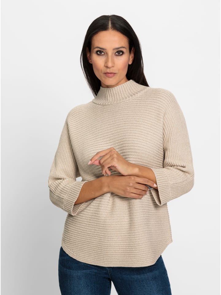 Свитер с воротником-стойкой бежевого меланжа Heine
Свитер с воротником-стойкой бежевого меланжа Heine