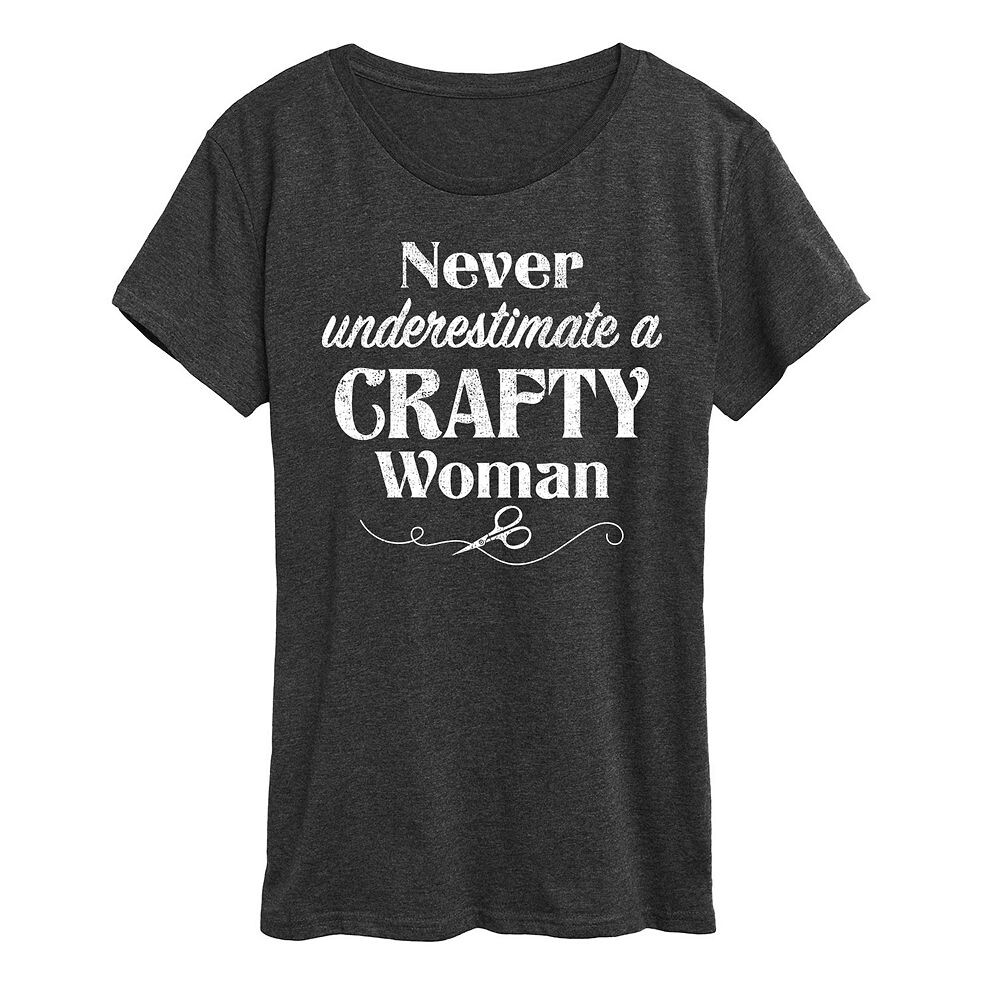 Женская футболка с рисунком A Crafty Woman Licensed Character, цвет Heather Charcoal
Женская футболка с рисунком A Crafty Woman Licensed Character, цвет Heather Charcoal
