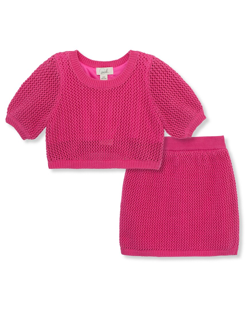 Комплект из свитера и юбки Peek Kids, розовый
Комплект из свитера и юбки Peek Kids, розовый