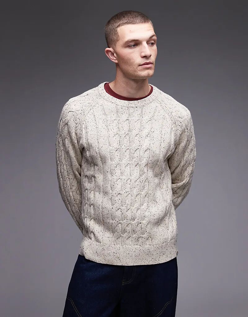 Плотный джемпер Dickies Vanleer с косами, бежевого цвета
Плотный джемпер Dickies Vanleer с косами, бежевого цвета