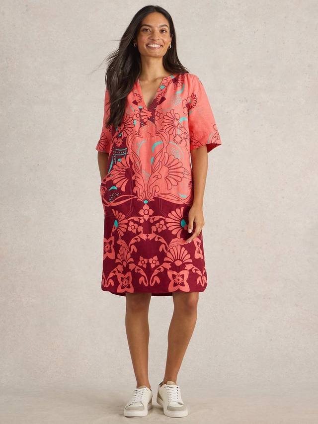 Июньское платье из чистого льна White Stuff, красный/разноцветный
Июньское платье из чистого льна White Stuff, красный/разноцветный