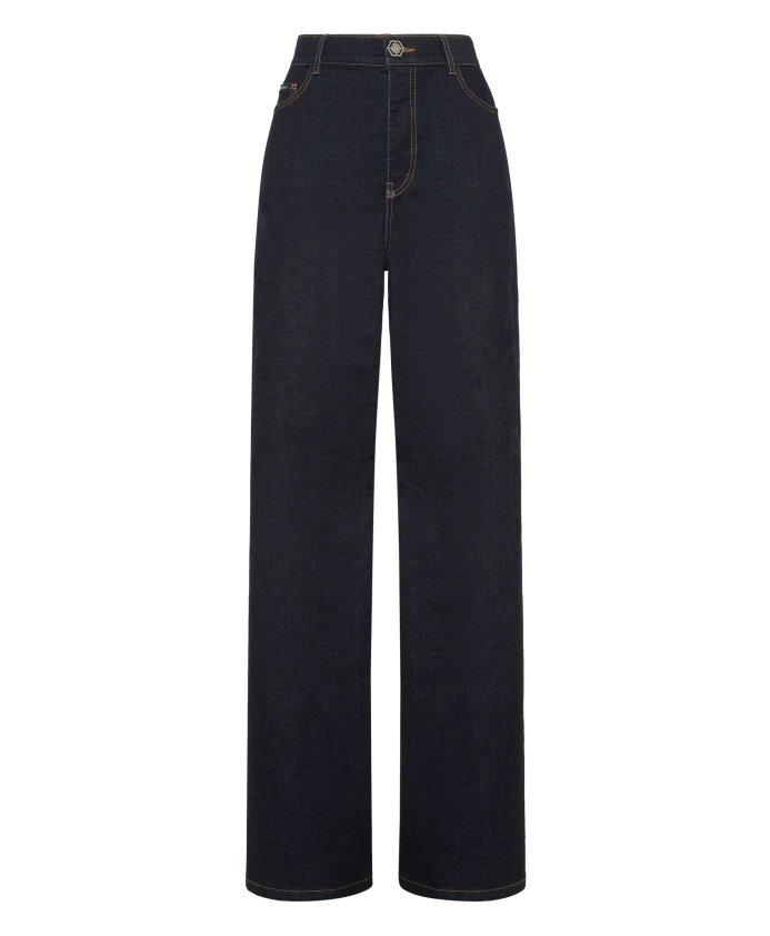 Джинсы в стиле скейтера, роковая женщина Philipp Plein, синий
Джинсы в стиле скейтера, роковая женщина Philipp Plein, синий