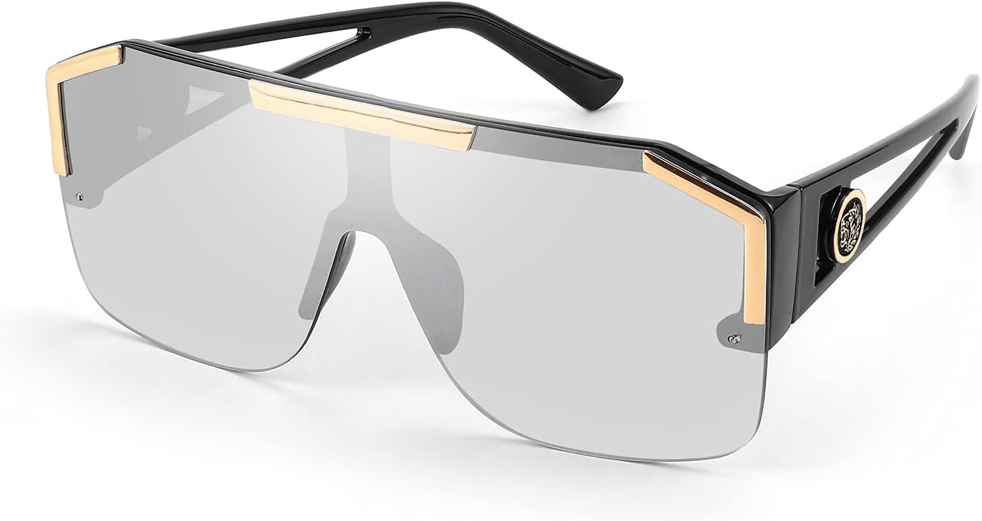 Солнцезащитные очки FEISEDY квадратной формы увеличенного размера для мужчин и женщин, с плоской верхней частью и цельными линзами, модель B2765, Black Frame Grey Lens
Солнцезащитные очки FEISEDY квадратной формы увеличенного размера для мужчин и женщин, с плоской верхней частью и цельными линзами, модель B2765, Black Frame Grey Lens