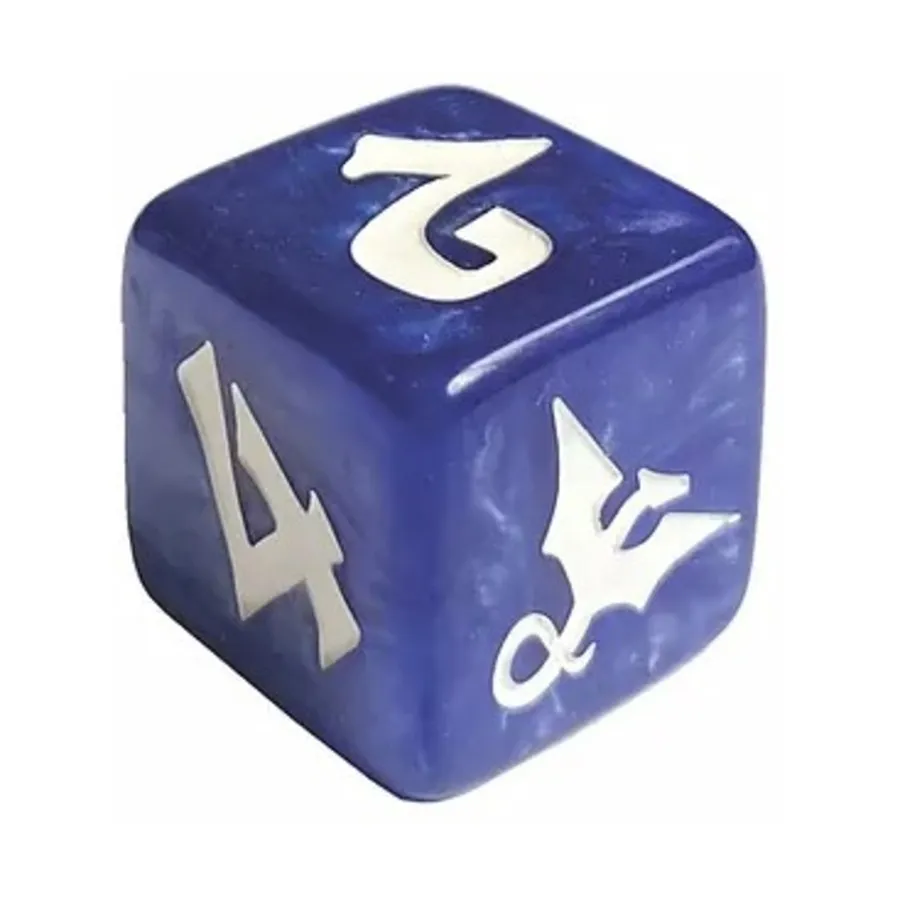 d6 Синий вихрь с белым, Dragon Dice (Black Oak) 
d6 Синий вихрь с белым, Dragon Dice (Black Oak)