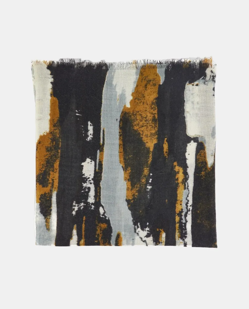 Шерстяной платок с черным абстрактным принтом Abbacino
Шерстяной платок с черным абстрактным принтом Abbacino