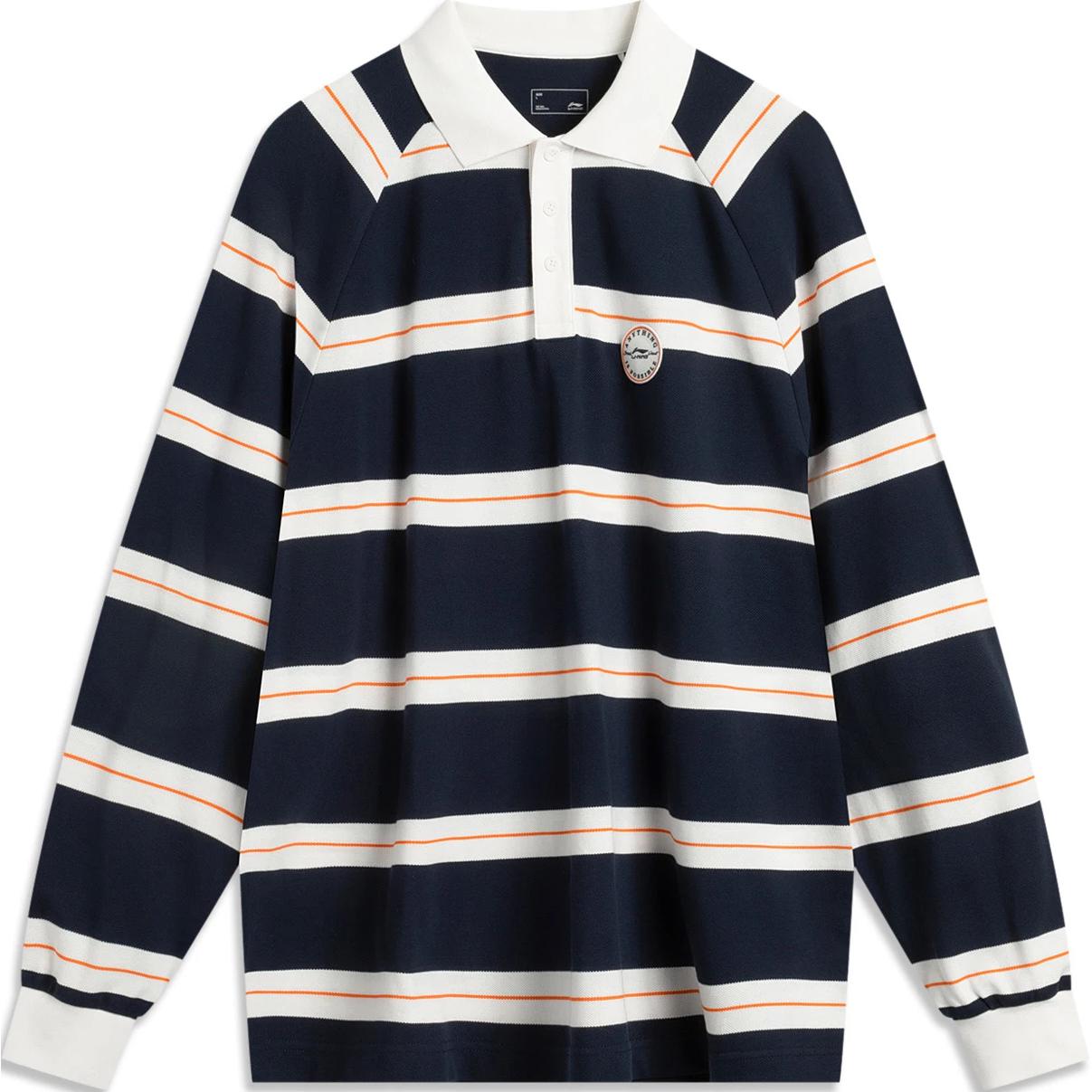 Футболка поло LiNing Sports Life Collection мужская темно-синяя в широкую полоску
Футболка поло LiNing Sports Life Collection мужская темно-синяя в широкую полоску