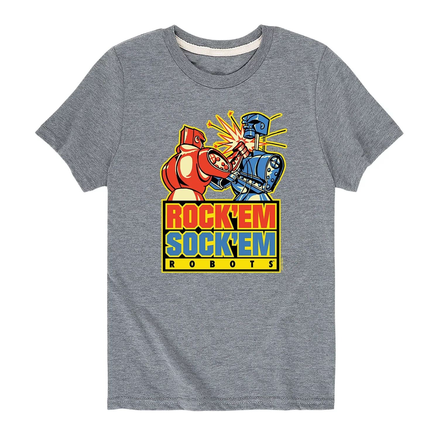 Футболка с рисунком Rock Em Sock Em Robots Punch для мальчиков 8–20 лет Licensed Character, серый
Футболка с рисунком Rock Em Sock Em Robots Punch для мальчиков 8–20 лет Licensed Character, серый