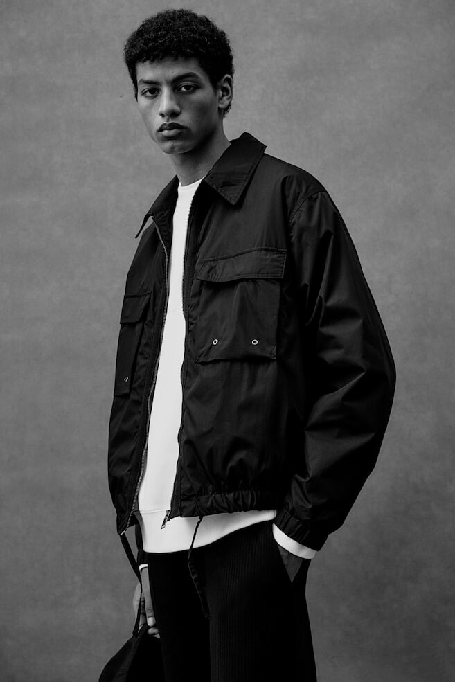 Куртка свободного покроя H&M, черный
Куртка свободного покроя H&M, черный