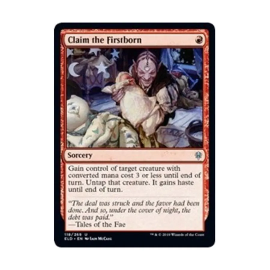 CCG Заявите права на первенца (U), MTG - Throne of Eldraine
CCG Заявите права на первенца (U), MTG - Throne of Eldraine