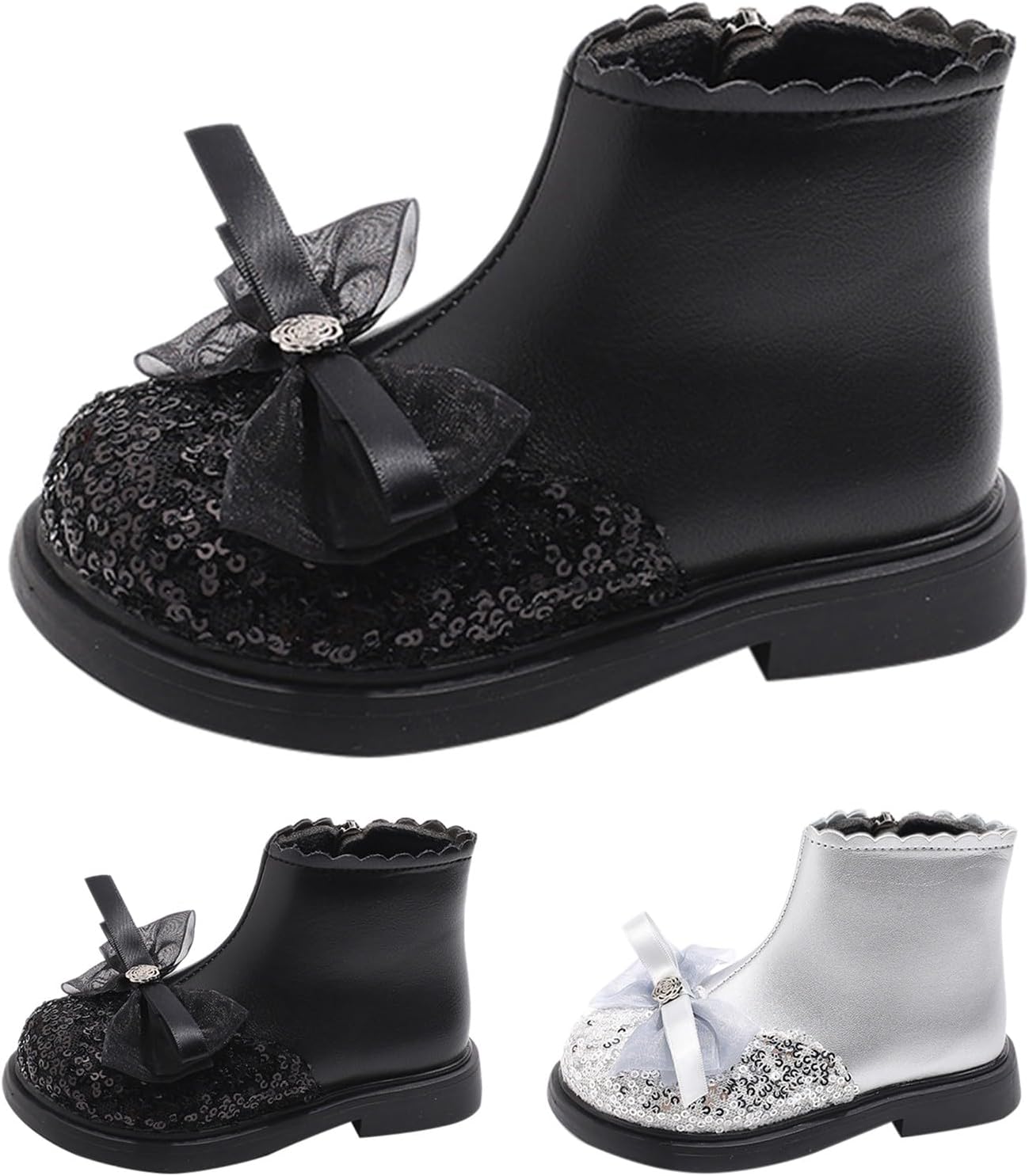 Детские зимние ботинки для девочек с блестками и пайетками, водонепроницаемые ботильоны с бантом, прогулочная обувь для улицы, повседневная обувь Generic, Silver
Детские зимние ботинки для девочек с блестками и пайетками, водонепроницаемые ботильоны с бантом, прогулочная обувь для улицы, повседневная обувь Generic, Silver