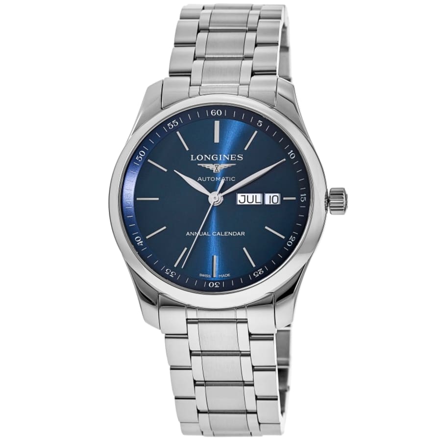 Longines Master Collection Автоматические мужские часы с синим циферблатом и нержавеющей сталью, 40 мм
Longines Master Collection Автоматические мужские часы с синим циферблатом и нержавеющей сталью, 40 мм