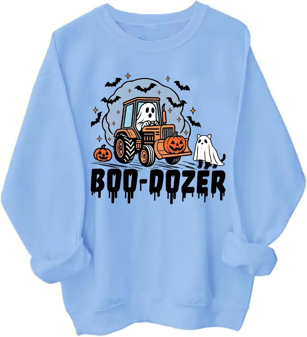 Толстовка Boo-Dozer с принтом на Хэллоуин
Толстовка Boo-Dozer с принтом на Хэллоуин