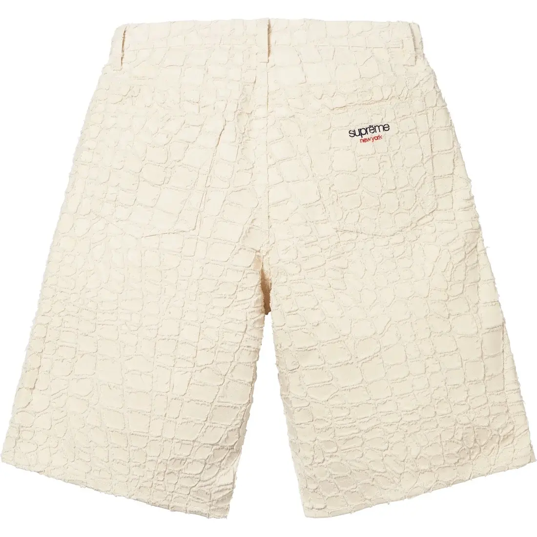 Потертые крокодиловые джинсовые шорты baggy Supreme, белый
Потертые крокодиловые джинсовые шорты baggy Supreme, белый