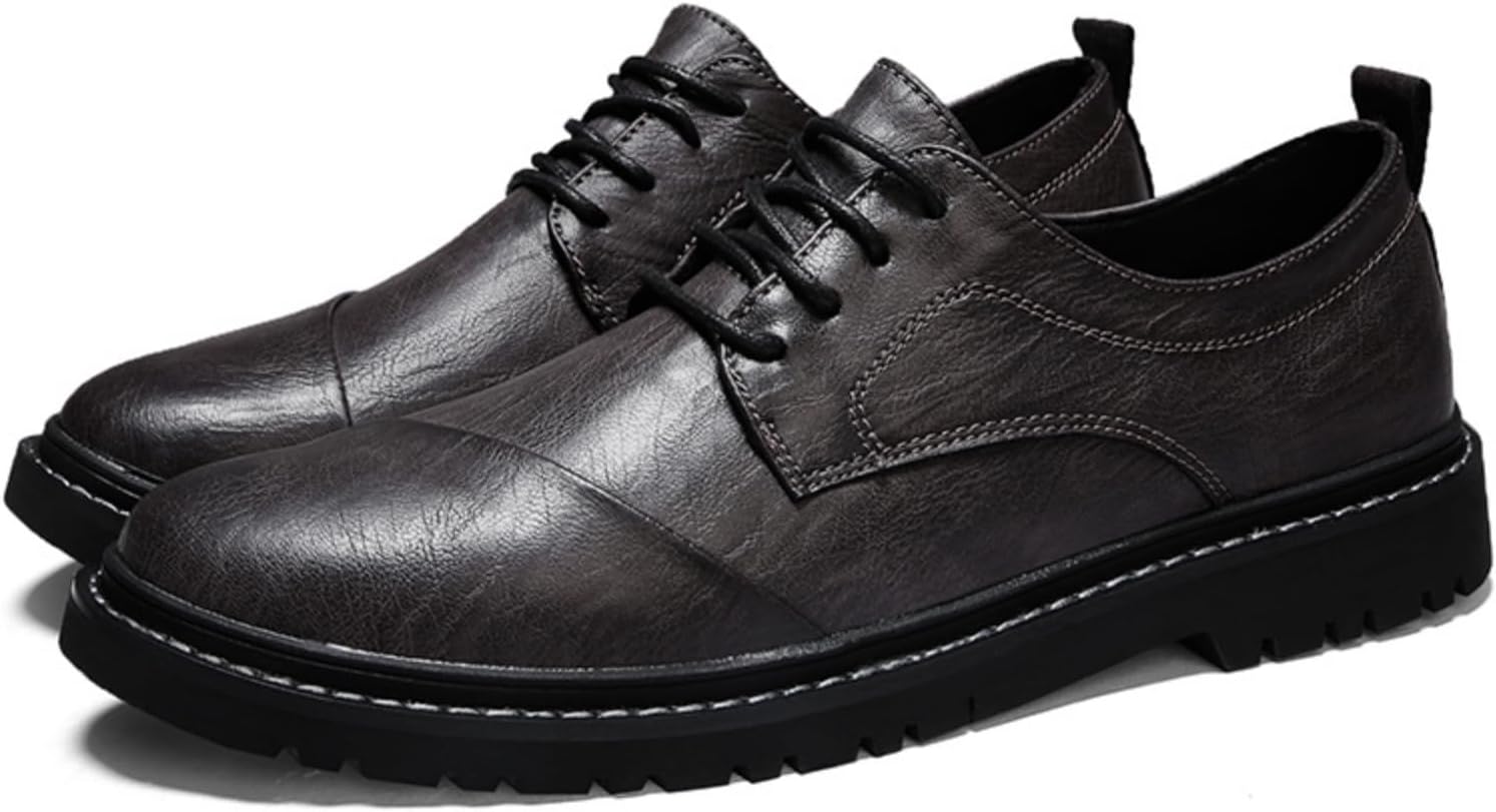 Винтажные кожаные туфли-оксфорды на шнуровке с ручной прошивкой для мужчин, низкие с округлым носком, нескользящие, повседневные, удобные для работы, офиса, формального стиля и вождения Qwuieoin, серый
Винтажные кожаные туфли-оксфорды на шнуровке с ручной прошивкой для мужчин, низкие с округлым носком, нескользящие, повседневные, удобные для работы, офиса, формального стиля и вождения Qwuieoin, серый