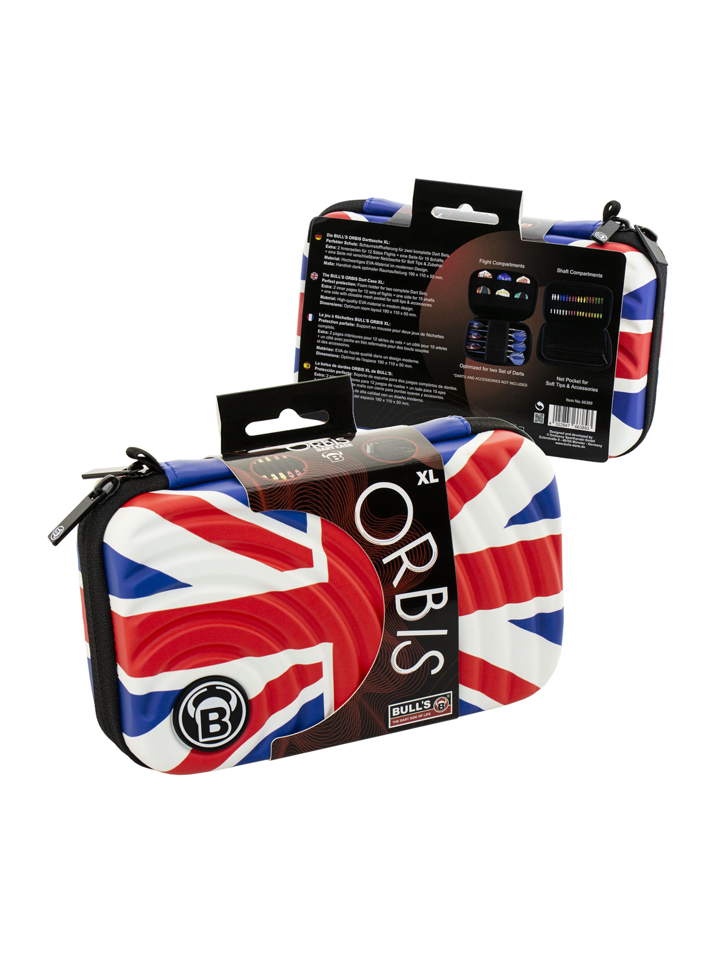 BULL'S Спортивный инвентарь 'Orbis HS Carbon Darttasche Dartbox Pfeilaufbewahrung Darts-Etui', мультиколор
BULL'S Спортивный инвентарь 'Orbis HS Carbon Darttasche Dartbox Pfeilaufbewahrung Darts-Etui', мультиколор