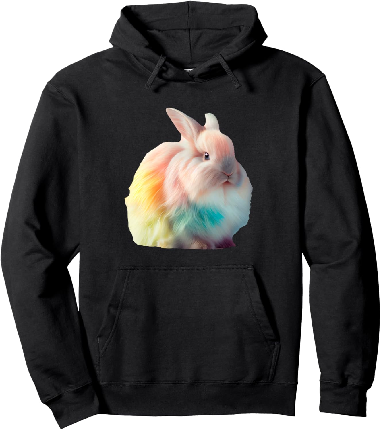 Худи с рисунком радужного кролика в пастельных тонах Colorful Bunny Artwork Pastel Rainbow, черный
Худи с рисунком радужного кролика в пастельных тонах Colorful Bunny Artwork Pastel Rainbow, черный